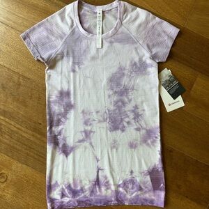 lululemon athletica Purple Tie-Dye Short Sleeve Tee